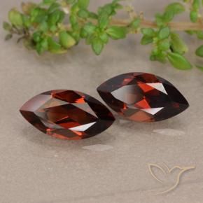 Gemas de Granate piropo Rojo grosella natural de 2.57 ct, Marquesa, VVS-VS