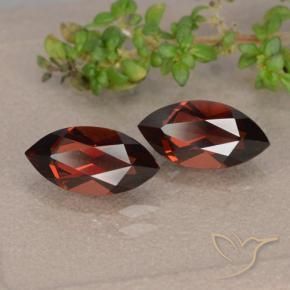 Gemas de Granate piropo Rojo oscuro natural de 2.92 ct, Marquesa, VVS-VS