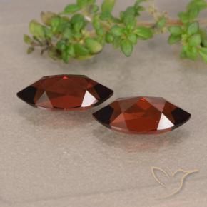 Gemas de Granate piropo Rojo oscuro natural de 2.92 ct, Marquesa, VVS-VS