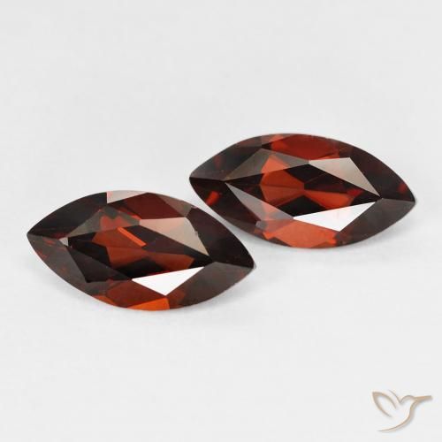 Gemas de Granate piropo Rojo oscuro natural de 2.80 ct, Marquesa, VVS-VS