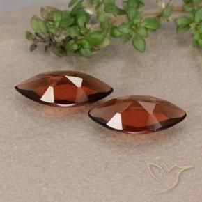 Gemas de Granate piropo Rojo oscuro natural de 1.71 ct, Marquesa, VVS-VS
