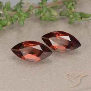 Gemas de Granate piropo Rojo merlot natural de 1.79 ct, Marquesa, VVS-VS
