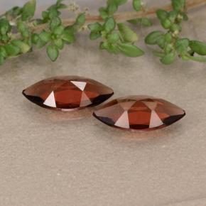 Gemas de granate piropo rojo natural de 1,82 ct, marquesa, VVS-VS
