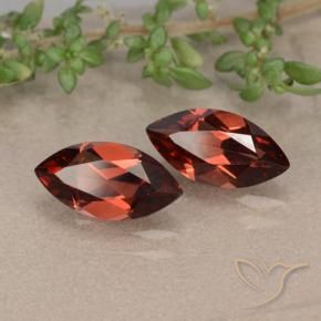 Gemas de Granate piropo Rojo merlot natural de 2.46 ct, Marquesa, VVS-VS