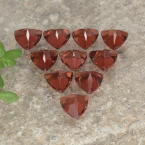 Gemas de Granate piropo Rojo ladrillo natural de 3.20 ct, Trillón, VS