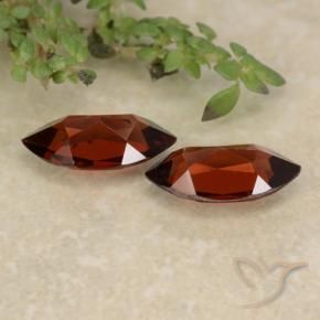 Gemas de Granate piropo Rojo intenso natural de 2.06 ct, Marquesa, VVS-VS