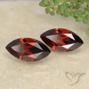 Gemas de Granate piropo Rojo intenso natural de 2.65 ct, Marquesa, VVS-VS