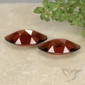 Gemas de Granate piropo Rojo intenso natural de 2.65 ct, Marquesa, VVS-VS