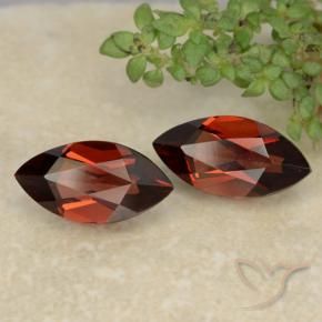 Gemas de Granate piropo Rojo oscuro natural de 2.49 ct, Marquesa, VVS-VS