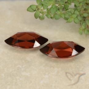 Gemas de Granate piropo Rojo oscuro natural de 2.49 ct, Marquesa, VVS-VS