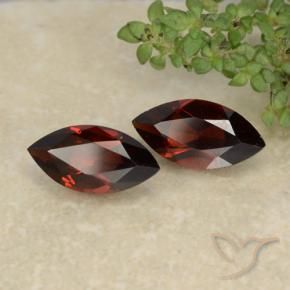Gemas de Granate piropo Rojo fuego natural de 2.39 ct, Marquesa, VVS-VS