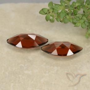 Gemas de Granate piropo Rojo oscuro natural de 2.22 ct, Marquesa, VVS-VS