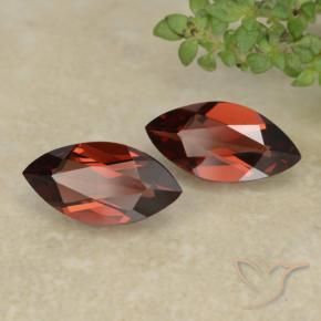 Gemas de Granate piropo Rojo intenso natural de 2.16 ct, Marquesa, VVS-VS