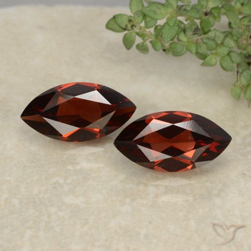 2.68ctw Natural Rojo caramelo Granate piropo, Marquesa, VVS-VS