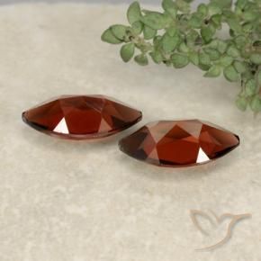 Gemas de Granate piropo Rojo caramelo natural de 2.68 ct, Marquesa, VVS-VS