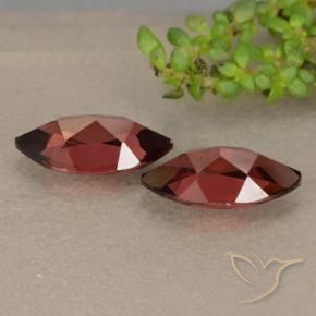 Gemas de Granate piropo Rojo oscuro natural de 2.56 ct, Marquesa, VVS-VS
