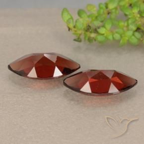 Gemas de Granate piropo Rojo oscuro natural de 2.54 ct, Marquesa, VVS-VS