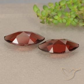 Gemas de Granate piropo Rojo oscuro natural de 2.44 ct, Marquesa, VVS-VS