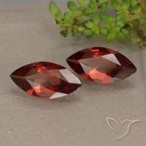 Gemas de Granate piropo Rojo escarlata natural de 1.77 ct, Marquesa, VVS-VS