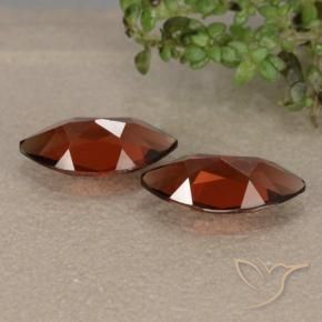 Gemas de Granate piropo Rojo medio natural de 2.44 ct, Marquesa, VVS-VS