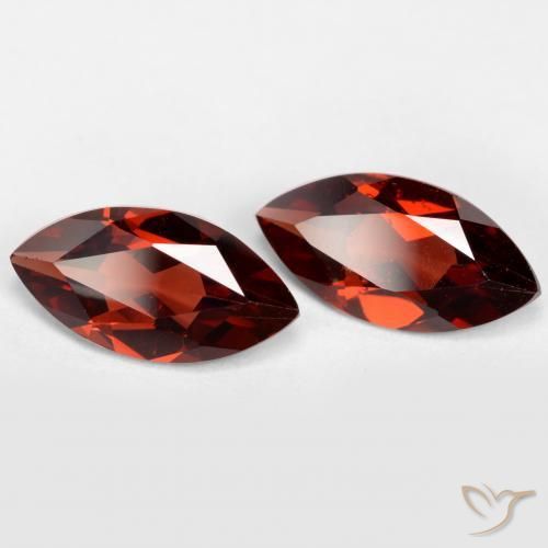 Gemas de Granate piropo Rojo merlot natural de 2.34 ct, Marquesa, VVS-VS