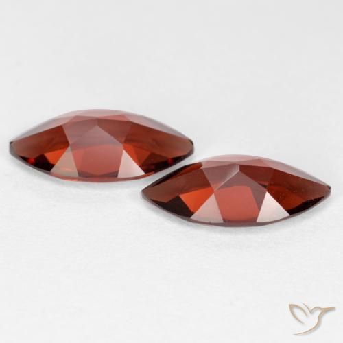 Gemas de Granate piropo Rojo merlot natural de 2.34 ct, Marquesa, VVS-VS