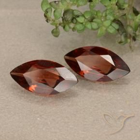 Gemas de Granate piropo Rojo escarlata natural de 1.67 ct, Marquesa, VVS-VS