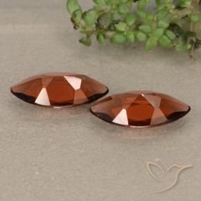 Gemas de Granate piropo Rojo medio natural de 1.82 ct, Marquesa, VVS-VS