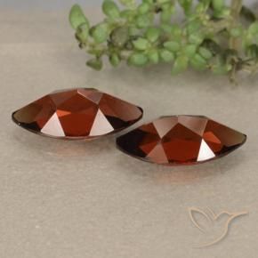 Gemas de Granate piropo Rojo oscuro natural de 2.57 ct, Marquesa, VVS-VS