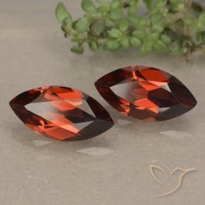 Gemas de Granate piropo Rojo oscuro natural de 2.49 ct, Marquesa, VVS-VS