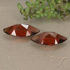Gemas de Granate piropo Rojo oscuro natural de 2.49 ct, Marquesa, VVS-VS