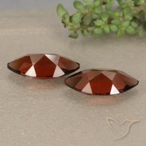 Gemas de Granate piropo Rojo oscuro natural de 2.37 ct, Marquesa, VVS-VS