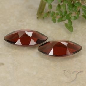 Gemas de Granate piropo Rojo oscuro natural de 2.44 ct, Marquesa, VVS-VS