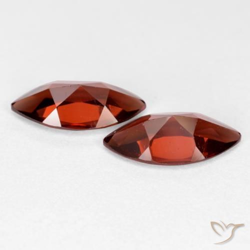 Gemas de Granate piropo Rojo oscuro natural de 2.25 ct, Marquesa, VVS-VS