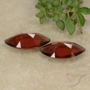 Gemas de Granate piropo Rojo oscuro natural de 2.16 ct, Marquesa, VVS-VS
