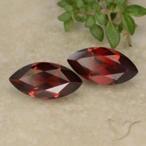 Gemas de Granate piropo Rojo sangría natural de 2.76 ct, Marquesa, VVS-VS