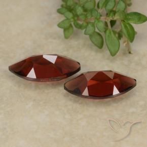Gemas de Granate piropo Rojo sangría natural de 2.76 ct, Marquesa, VVS-VS
