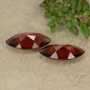 Gemas de Granate piropo Rojo oscuro natural de 2.18 ct, Marquesa, VVS-VS