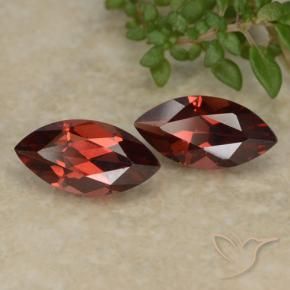 Gemas de Granate piropo Rojo escarlata intenso natural de 2.25 ct, Marquesa, VVS-VS