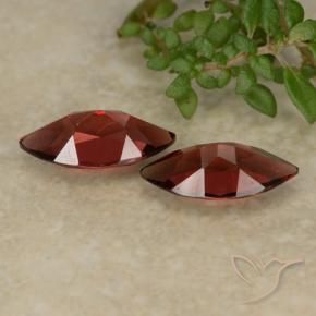 Gemas de Granate piropo Rojo escarlata intenso natural de 2.25 ct, Marquesa, VVS-VS