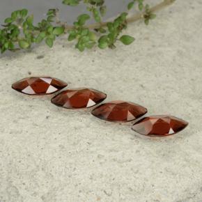 Gemas de granate piropo rojo intenso natural de 4,30 ct, marquesa, VS