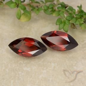 Gemas de Granate piropo Rojo sangría natural de 2.36 ct, Marquesa, VVS-VS