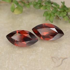 Gemas de Granate piropo Rojo escarlata natural de 2.47 ct, Marquesa, VVS-VS
