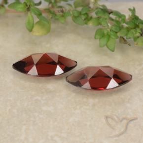Gemas de Granate piropo Rojo escarlata natural de 2.47 ct, Marquesa, VVS-VS