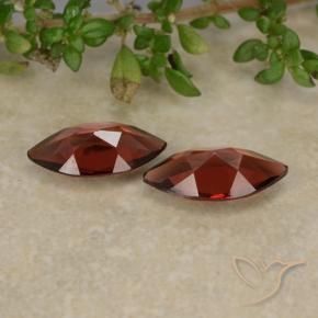 Gemas de Granate piropo Rojo oscuro natural de 2.10 ct, Marquesa, VVS-VS