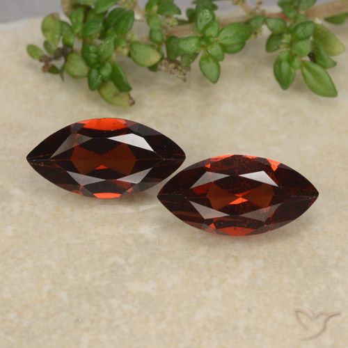 2.47ctw Natural Rojo sangría Granate piropo, Marquesa, VVS-VS