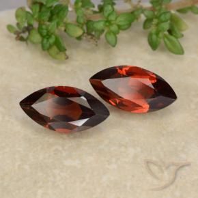 Gemas de Granate piropo Rojo sangría natural de 2.47 ct, Marquesa, VVS-VS