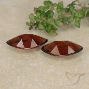 Gemas de Granate piropo Rojo sangría natural de 2.47 ct, Marquesa, VVS-VS
