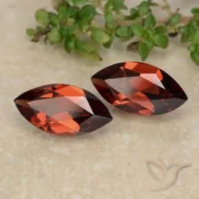 Gemas de Granate piropo Rojo oscuro natural de 2.16 ct, Marquesa, VVS-VS