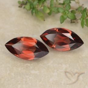 Gemas de Granate piropo Rojo oscuro natural de 2.47 ct, Marquesa, VVS-VS